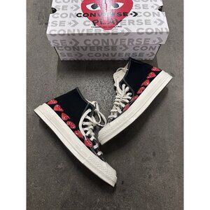 COMME DES GARCONS PLAY Converse Multi Heart High Top Black
